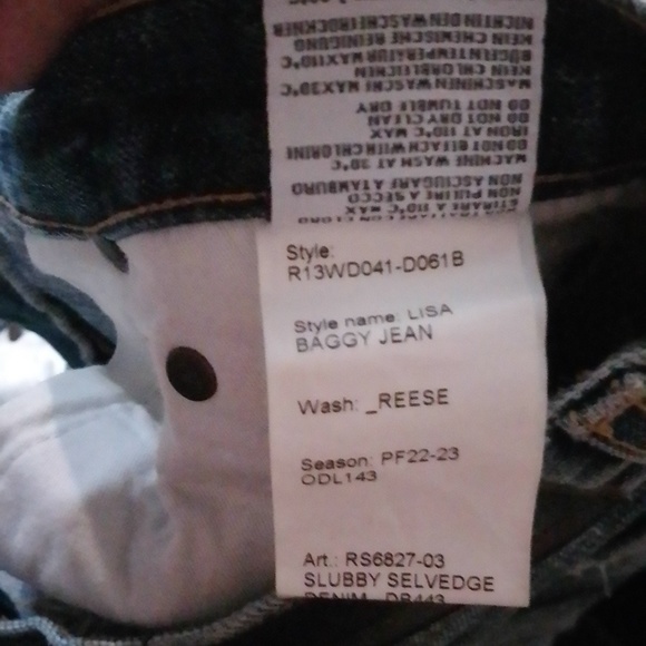 R13 Lisa Baggy Jean - Picture 7 of 7